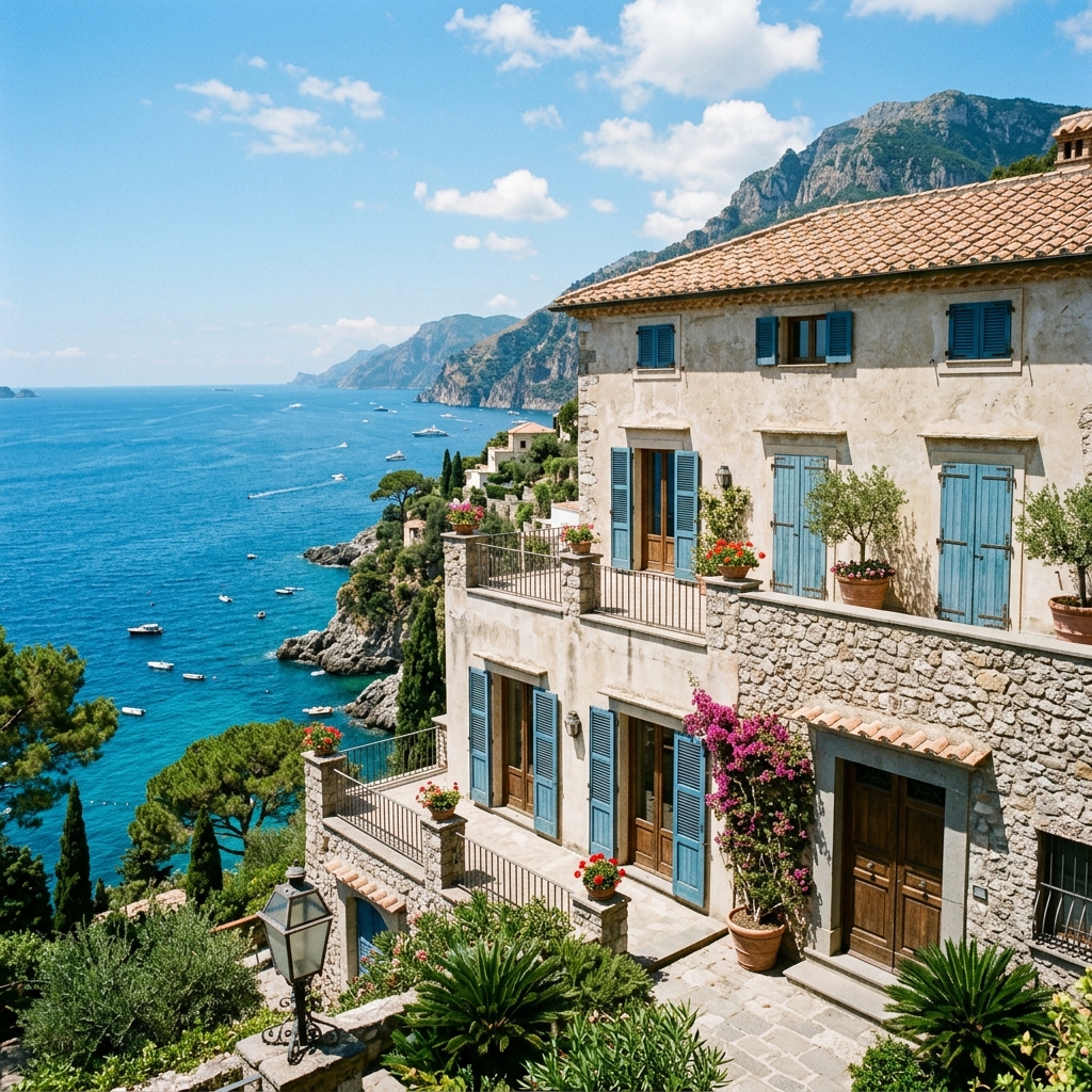 Villa moderne Côte d'Azur fermée avec système de climatisation
